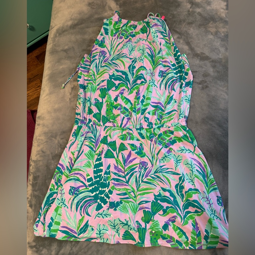NWT Lilly Pulitzer Gianni Skort Romper Purple Iris on the Chase/ Size M